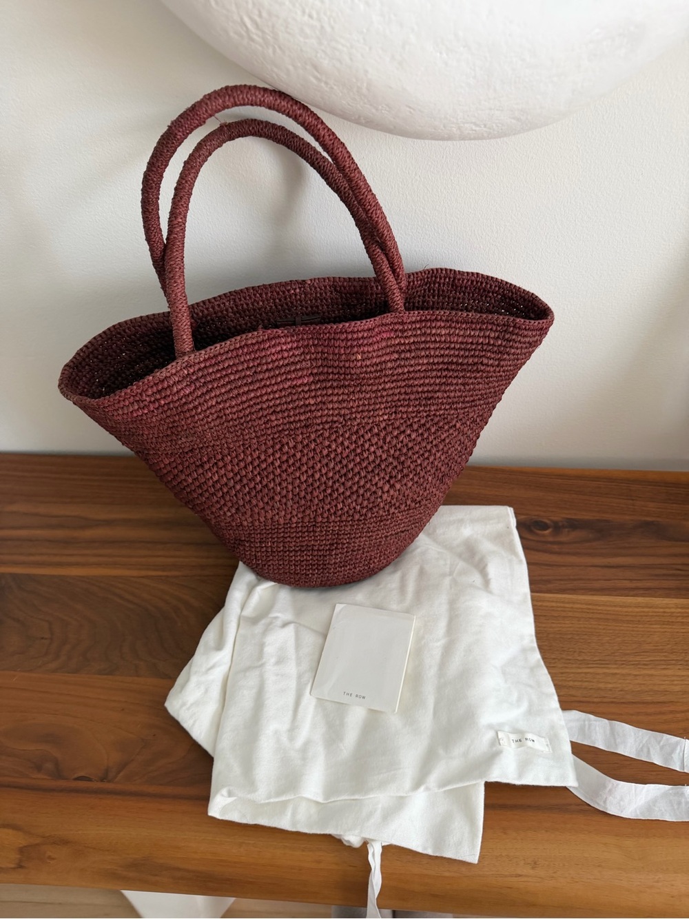 The Row Emilie bag in Burgundy - Picture 8 of 9